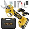 SundpeyPRO Forbici Potatura Elettriche, Max 30mm Forbice da Potatura Senza Fili con 2 Batterie, Motore Brushless, Display LCD, Cassetta Portatile, Cesoie a Batteria per Giardino Frutteto Rami d'Albero