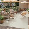 PureCozy Tappeto da Esterno Salotto 120x180cm Beige Lavabile Antiscivolo Tapette Impermeabile Tappeti Juta Simil Carpet Camera da Letto Ufficio Giardino Balcone Rug