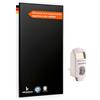 Könighaus Pannello Riscaldante a Infrarossi - 800 Watt Black Edition con termostato - TÜV SÜD + 5 anni di garanzia ✓ Doppia protezione contro il surriscaldamento ✓ Pronto all'uso in 2-4 minuti