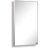 Könighaus Specchio Riscaldamento ad Infrarossi - 800 Watt Cornice Bianca Con Termostato - Alta Efficienza Energetica - Riscaldamento a Parete