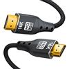 ZIKNYDO Cavo HDMI 2.2 2 metri, (Ultra High Speed 96Gbps, 16K/10K/8K/4K, Dynamic HDR, HDR10+, Dolby Vision, Dolby Atmos, DTS:X, HDCP 2.2&2.3), compatibile con cavo HDMI 2.1, PS5, Xbox Series X|S, HDTV