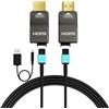 RUIPRO 8K Cavo HDMI 2.1 in fibra ottica pura 10M, connettore staccabile, con guaina rinforzata, Ultra High Speed 48 Gbps, 8K@60Hz, 4K@120Hz, HDR, eARC, compatibile con PS5, Xbox, TV, proiettore, AVR
