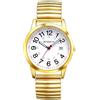JewelryWe Orologio da Uomo Cinturino Elastico: Orologio Analogico al Quarzo con Calendario Quadrante 24 Ore