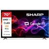 SHARP 70 UHD 4K QDOT GOOGLE TV FRAMELESS