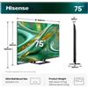 Hisense 75 E89S MINI LED 4K UHD VIDAA 144HZ TV