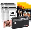 Mini 2 Retro Stampante Fotografica Portatile 5,3 X 8,6 Cm, 98 Fogli, Stampante B