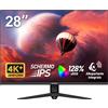Monitor per Computer UHD 4K Da 28 Pollici, PC Schermo IPS Ultra HD (3840×2560P),
