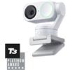 Link 2 Bianco- PTZ 4K Webcam per Pc/Mac, Sensore Da 1/2", IA Tracking, HDR, Mic