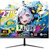 Monitor 27 Pollici 4K UHD (3840×2160), Monitor PC IPS Con HDR10, 100% Srgb, 60Hz