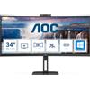 Monitor CU34V5CW/BK 34 Pollici Curvo 3440X1440, UW-QHD, 100Hz, VA Panel, 4Ms Gtg
