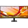 34U601B Monitor Ultrawide Curvo 34" WQHD (3440X1440), 120Hz, HDR10, Srgb 99%, Fr