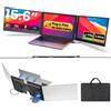 Kwumsy Monitor Portatile 15,6 Pollici - Triplo Schermo per Laptop FHD 1080P IPS,