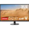Lenovo D32‑45 Monitor 31.5 Pollici Full HD, Schermo Ampio per Ufficio E Casa, 60