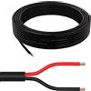 AOHEWEI 2×1.0mm² Cavo Rotondo Doppio a 2 Conduttori Cavo Elettrico in Rame a 2 C