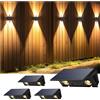 LAMPADA SOLARE DA ESTERNO 4 PEZZI ALTE E BASSE LUCI SOLARI ENERGIA RICARICABILE