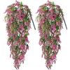 Generico Fiori Rampicanti Finti - 2 pezzi di Viti Rampicanti Artificiali da Esterno,Fiori artificiali rampicanti,per Appartamento Fattoria Matrimonio Festa Giardino Terrazzo Recinzione
