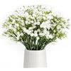 Tupenofif Fiori Artificiali, Velo da Sposa Bianco per Matrimonio e Bouquet da Sposa, Fiori di gypsophila Artificiali per Decorazione tavola e Soggiorno, Resistenti alle intemperie e realistici al