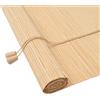 vidaXL Tenda a Rullo Natura 120 x 160 cm bambù, Tenda a Rullo Rettangolare Moderna, Resistente ai Raggi UV, Copertura per finestre in bambù, Facile da Montare