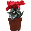 Housoutil Bonsai Artificiale Fiore Realistico in Vaso, Decorazione Botanica per Interni e Giardino, Pianta Finta Ciclamino Simulato