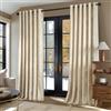 MIULEE Tende Velluto con Motivo a Foglia D'oro, Tende Crema per Soggiorno 2 Pezzi 228x228 cm, Decorazioni Tende per Casa Interni Finestra, Tenda in Velluto Camera da Letto con Anelli