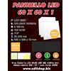 Wiva PANNELLO LED EKO 60 X 60 X 1 cm. 40W Luce Xalda 3000K