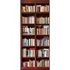 A.Monamour Adesivo Porta Autoadesiva 3D Sfondo Della Libreria Vinile PVC Adesivi per Porte Interne Pellicola Adesiva Poster Sticker Murale Parete Carta da Parati