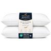 4All Cuscini in piuma d'anatra, 1200 g/m², confezione da 2, ipoallergenici, per supporto testa e collo, comodi cuscini per letto (confezione da 2)