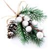 Puluole FUTERLY 10 Bacche Bianco Natalizie and Rami Decorativi Natalizi,Pigne Decorative Natalizie,Agrifoglio Natalizi,Albero di Natale Decorazione