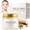 Tkekruh Crema Idratante Wild Yam 60g, Crema Di Igname Selvatico Biologica, Crema Antietà, Crema Viso Antirughe, Yam Cream for Women, Barriera Improve Skin, Naturale Wild Yam Cream