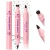 Noerrors Pennarello a forma di lentiggini 2 in 1 per lentiggini naturali realistici 2 in 1 con lentiggini, eyeliner, Soft Dot Spot Pen, trucco baciato al sole, marrone medio e marrone chiaro