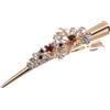 VILLCASE Accessorio Chioma Donna Elegante in Metallo Clip a Becco D'anatra e Decorazione Floreale per Feste e Cerimonie