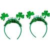 VICASKY 2 Pezzi Cerchietti per San Patrizio con Design Accessori Festivi per Feste e Celebrazioni St Patrick's Day