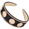 BATHVEVE Fascia Larga per Chioma da Donna di Raso Finiture Eleganti in Lega, Accessorio Moda Vintage Raffinato per Ragazze