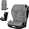 LIONELO Seggiolino Auto per Bambini NEAL I-SIZE Gruppo 2 3, da 100 a 150 cm Da circa 3 a 12 anni Montaggio ISOFIX o Cinture Poggiatesta regolabile Protezione laterale Braccioli, R129 (Grigio Chiaro)