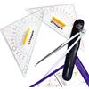 ELISALADY SET SQUADRETTE E COMPASSO NAUTICI KIT CARTEGGIO SKIPPER PLUS CORREDO FRANGENTE S