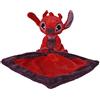 Simba Disney Lilo & Stitch, Leroy, Coperta morbida, 22 x 22 cm, rosso, a partire da 0 anni