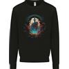 AWDis Kids Felpa Ragazzo Nera Gothic Medievale Teschio Maglia a Maniche Lunghe