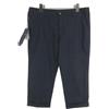 Armani Jeans V5P50 Pantaloni Donna US 33 Capri Risvolto Sottile Blu Scuro