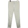 Armani Collezioni Pantaloni Donna US 6 Slim Fit Con Zip Bianco Sporco