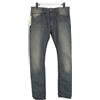 Diesel Thavar Slim-Skinny 0810X Jeans Uomo W28/L32 a Strisce Zip Sbiadito Jeans