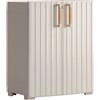 Armadio da Esterno 1 Ripiano 80x45x98H cm in Plastica Keter Groove Basso Sabbia/Beige