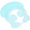 FUNOMOCYA Cuffia Bagnetto Bimbi Regolabile in Silicone con Visiera Protettiva per Shampoo e Bagno Cappello Shower per Design Divertente Blu