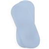 Clair de Lune 2 lenzuola con angoli elasticizzati per culla in jersey di cotone, 74 x 30 cm, colore: blu