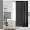 Furlinic Tende Doccia Anti-Muffa Tessuto in Poliestere Grigio Scuro Tende Doccia Angolare Impermeabile Lavabile Tenda Vasca da Bagno con 8 Ganci Tenda doccia 120x200cm.