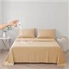 DUJUIKE Copriletto Impermeabile, Lenzuolo impermeabile, Coprimaterasso, Copridivano Divano per Cane, Gatto, Bambini, per letto matrimoniale (Giallo albicocca, Twin 160 * 230cm)