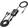 PROZOR Convertitore Ottico da 3,5 mm a 192 kHz Convertitore Digitale-Analogico con Chip di Amplificazione Audio, DAC SPDIF Toslink 2.0CH Adattatore da 3,5 mm AUX (Non Compatibile con Dolby AC3 5.1CH)