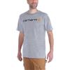 Carhartt, Herren, Lockeres, schweres, kurzärmliges T-Shirt mit Logo-Grafik, Anthrazit meliert, M