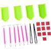 SEWOART Set Fai da Te Diamanti 3D, Strumenti per Pittura Perline, Kit Completo Penne Adesive, Pinzette e Colle, per Appassionati di Arte e Decorazione Unghie e Telefono