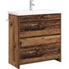 vidaXL Set di mobili da bagno legno vecchio 81 x 40 x 84,5 cm Legno ingegnerizzato, arredamento moderno per il bagno, portaoggetti intelligente, mensole in casa, mobile da bagno, stile contemporaneo