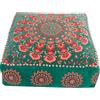 Mandala Life ART Fodera per cuscino da pavimento rotondo bohémien - 60x20 cm - 100% cotone - Custodia pouf per pouf per soggiorno, camera da letto, patio e altro